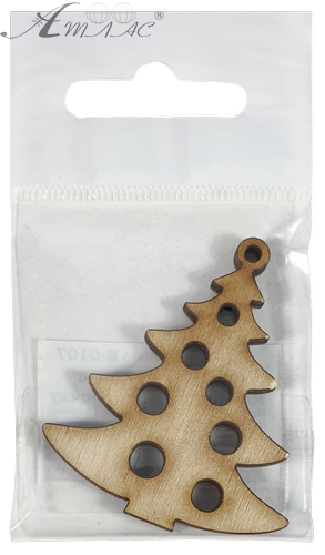 Фігурка фанерна - Ялинка маленька з отворами 5 см AS-4646, В-0107 фото 2 Фігурка фанерна - Ялинка маленька з отворами 5 см AS-4646, В-0107 фото 2