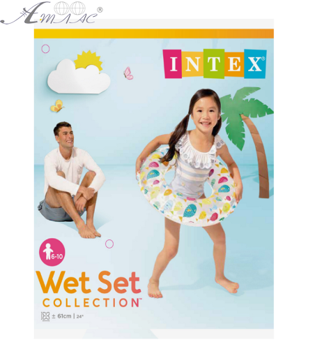 Intex Коло надувне d = 61 см з малюнком у кульці 59241NP Intex Коло надувне d = 61 см з малюнком у кульці 59241NP