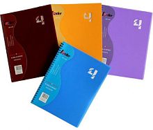 Блокнот-спираль с разделителями А4 пластиковая обложка 180 л SPP-180