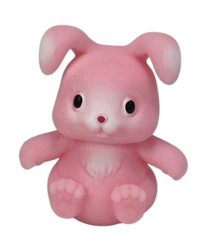 Игрушка силиконовая антистресс Зайчик розовый 5см 13711 Игрушка силиконовая антистресс Зайчик розовый 5см 13711