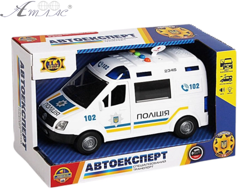 Машинка АвтоЭксперт Полиция инерционная 22 см 69609 Машинка АвтоЭксперт Полиция инерционная 22 см 69609