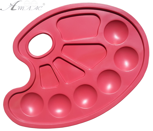 Палитра № 12 овальная, Красная 17,5 х 23 см AS-0052 Палитра № 12 овальная, Красная 17,5 х 23 см AS-0052