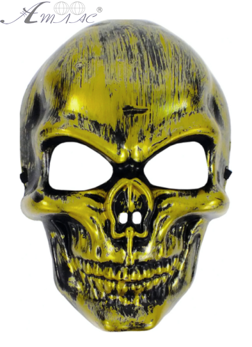 Игрушка Маска Черепа с золотом на резинке 7139 Игрушка Маска Черепа с золотом на резинке 7139