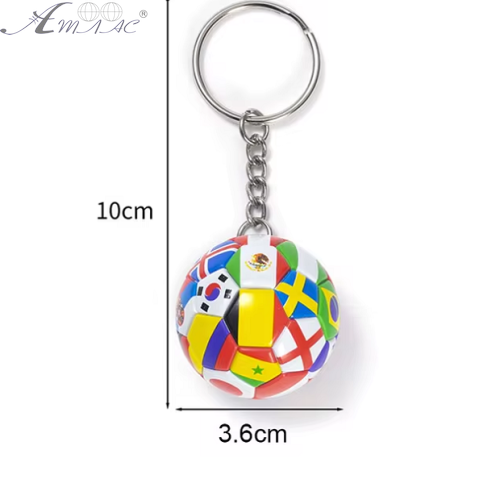 Брелок Мяч футбольный с флагами 3,6 см 11616 Брелок Мяч футбольный с флагами 3,6 см 11616
