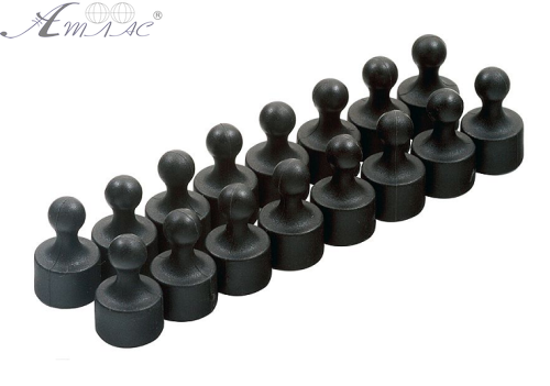 Магнит неодимовый Пешка для доски 12х20мм 1шт Чорный  06412