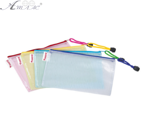 Папка на молнии Axent полупрозрачная DL микс 1408-00-А 