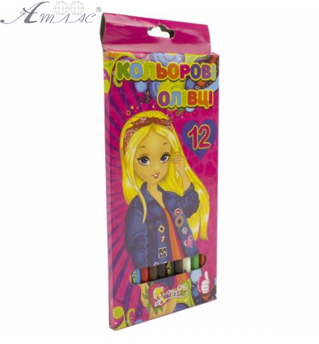 Карандаши цветные 12 цветов Незнайка 081910 Карандаши цветные 12 цветов Незнайка 081910