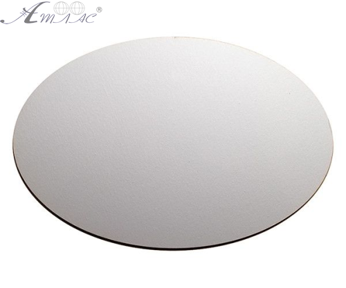 ДВП ОВАЛ ґрунтоване 15х20 см білий грунт з 1 сторони  AS-8082