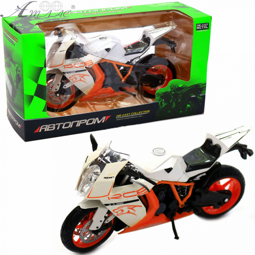 Мотоцикл Автопром металічний інерційний 17см  7749, 7750, 7751 фото 2