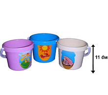 Игрушка Пластиковое Ведерко Орион №1  11 см  764