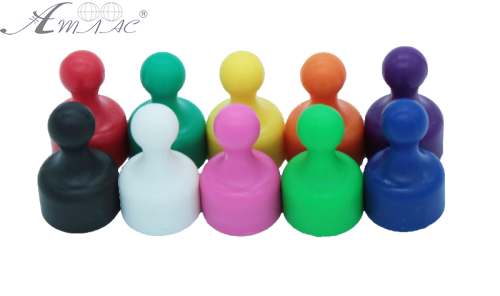 Магнит неодимовый Пешка для доски 12х20мм 1шт Чорный  06412 фото 2