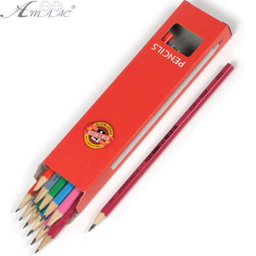 Олівець графітний Koh-i-Noor 1602 HВ кольоровий корпус 1602