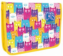 Папка на молнии В5 Cool for school Cats пластиковая, детская 32001-02