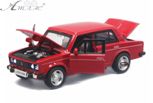 Модель DieCast Replica ВАЗ 2106 Червона світло, звук, метал, інерційна 14см 611A, 16445 фото 3 Модель DieCast Replica ВАЗ 2106 Червона світло, звук, метал, інерційна 14см 611A, 16445 фото 3