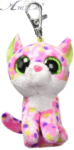 Іграшка М'яка рись "Buckwheat" рожева Брелок 8 см 36634 Іграшка М'яка рись "Buckwheat" рожева Брелок 8 см 36634