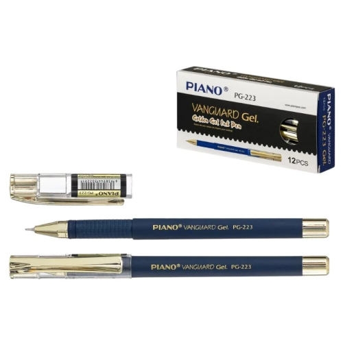 Ручка гелевая Piano Vanguard 0,5мм синяя  РG-223