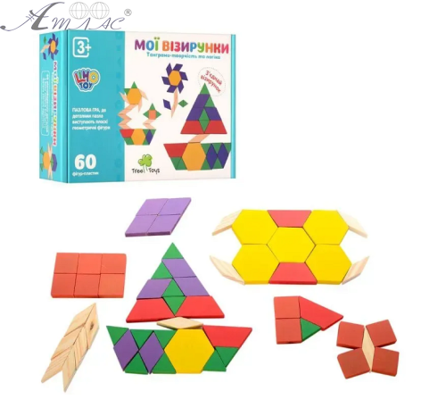 Іграшка Дерев'яна Мої Візерунки танграм  MD0944