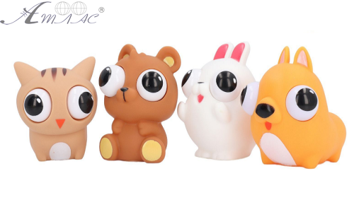 Іграшка Тварини з очима, що при натисканні на тіло випадають Мікс 8902 Іграшка Тварини з очима, що при натисканні на тіло випадають Мікс 8902