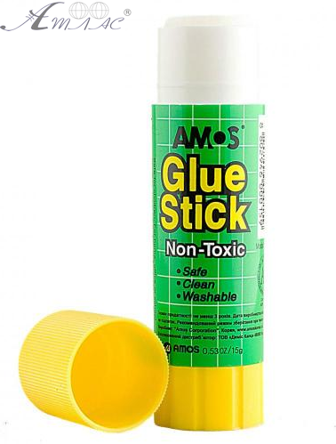 Клей-олівець PVP 15 гр Amos Супер! Am-3215