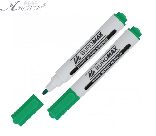Маркер сухостираемый BuroMax Зеленый 2-4мм  8800-04