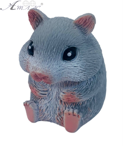 Іграшка Силіконова тягнучка хом'як Великий 8 см сірий 07356 фото 2 Іграшка Силіконова тягнучка хом'як Великий 8 см сірий 07356 фото 2