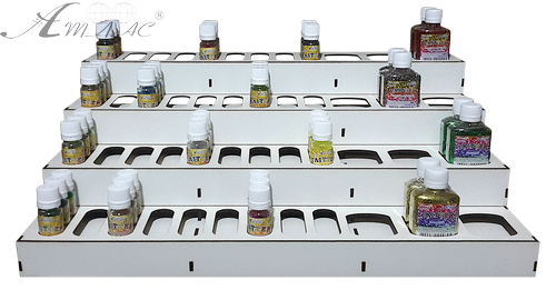 МДФ Подставка под Глиттер 10 + 30 мл - 36 + 12 шт AS-4290 фото 2 МДФ Подставка под Глиттер 10 + 30 мл - 36 + 12 шт AS-4290 фото 2