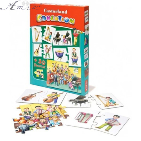 Игрушка Пазл Castorland Музыкальные инструменты Е-081 Игрушка Пазл Castorland Музыкальные инструменты Е-081