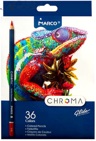 Карандаши цветные Marco Chroma 36 цветов 8010-36CB Карандаши цветные Marco Chroma 36 цветов 8010-36CB