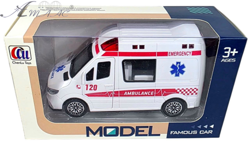 Игрушка Машинка Скорая помощь 14 см инерционная 8801 Игрушка Машинка Скорая помощь 14 см инерционная 8801
