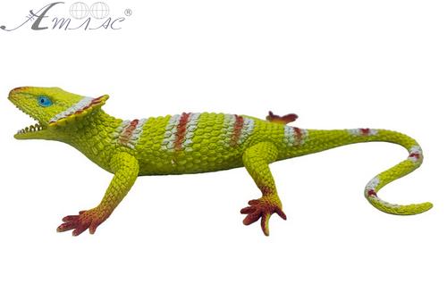 Іграшка Силіконова тягнучка Ящірка Велика жовта з червоними смужками 06756 фото 2 Іграшка Силіконова тягнучка Ящірка Велика жовта з червоними смужками 06756 фото 2