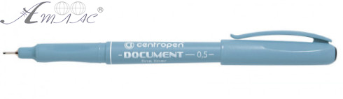 Ручка капілярна лінер Centropen 0,5 Document чорний  К2631 7505