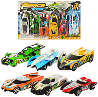 Игрушка Набор спортивных Машин 6 штук  в блистере  198-67