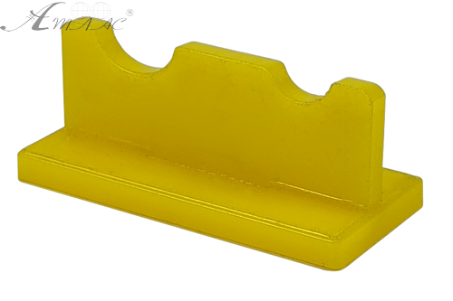 Подставка под две кисточки, Желтый пластик AS-0028