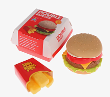 Игрушка Пирамида пластиковая Гамбургер 10 х 10 см   XJ326Y-115