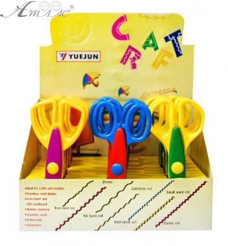 Ножиці з фігурним лезом Yuejun 14 см 28008/24SP фото 2