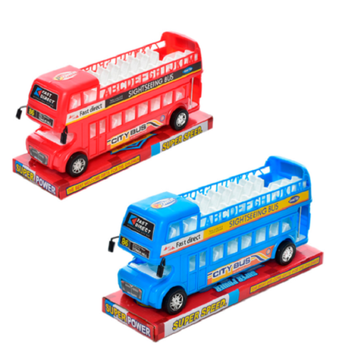 Игрушка Автобус кабрио двухэтажный Синий 28 см 018-56 Игрушка Автобус кабрио двухэтажный Синий 28 см 018-56