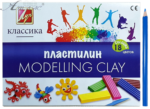 Пластилін Луч "Класика" 18 кольорів 360 гр 20С 1330-08