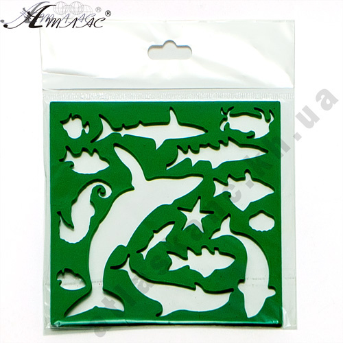 Трафарет "Морські мешканці" 1 шт 13 см AS-0255, К-9067м фото 2 Трафарет "Морські мешканці" 1 шт 13 см AS-0255, К-9067м фото 2