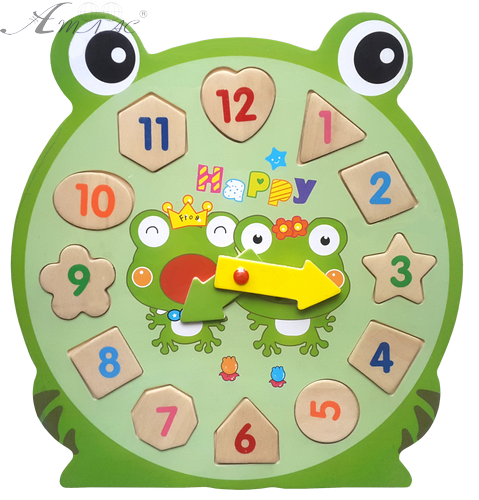 Игрушка Часы деревянные обучающие с пазлами МИКС Е244, Е245 фото 4 Игрушка Часы деревянные обучающие с пазлами МИКС Е244, Е245 фото 4