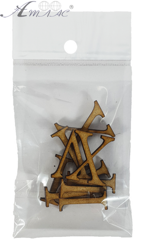 Цифры для часов Римские 4 шт высотой 3 см из МДФ AS-6515 Цифры для часов Римские 4 шт высотой 3 см из МДФ AS-6515