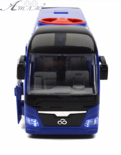 Іграшка Автобус Tour Bus Синій двері відчиняються світло звук 28 см WY1107A фото 3 Іграшка Автобус Tour Bus Синій двері відчиняються світло звук 28 см WY1107A фото 3