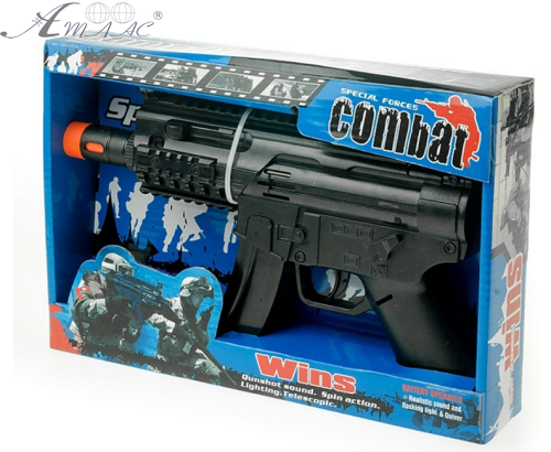 Іграшка Зброя Автомат зі світловими та звуковими ефектами 24 см 0014