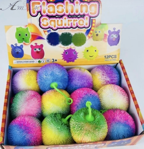 Игрушка Силиконовая антистресс тянучка Шарик свет 8см SA268