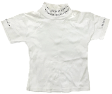 Гольф для дівчинки білий зі стразами, підлітковий Flink 12481