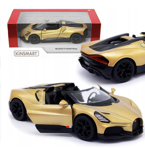 Машинка Kinsmart Bugatti Mistral кабрио метал инерция KT5480W фото 2 Машинка Kinsmart Bugatti Mistral кабрио метал инерция KT5480W фото 2