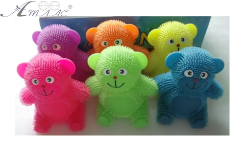 Іграшка Силіконова тягучка Ведмедик світло 11см 0395 Іграшка Силіконова тягучка Ведмедик світло 11см 0395