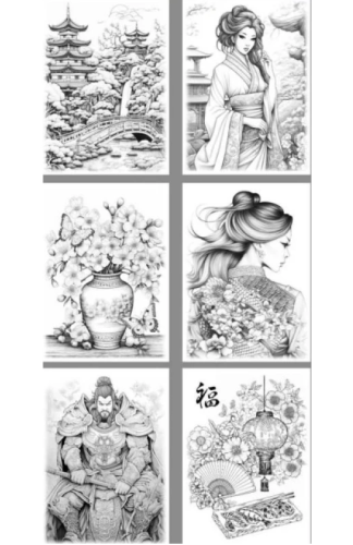 Раскраска Интегральная ASH Japan А 4  8 листов  24143 фото 2