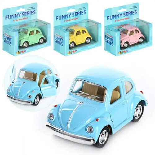 Машинка модель Kinsfun, VW Classical Beetle KT4026WY Машинка модель Kinsfun, VW Classical Beetle KT4026WY