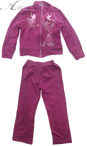 Костюм спортивний для дівчинки, футер-стретч р.110-116 на змійці 12913