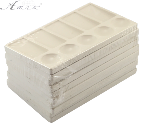 Палитра прямоугольная № 2/3 аля белая 17,5 х 23 см AS-0019 фото 3 Палитра прямоугольная № 2/3 аля белая 17,5 х 23 см AS-0019 фото 3